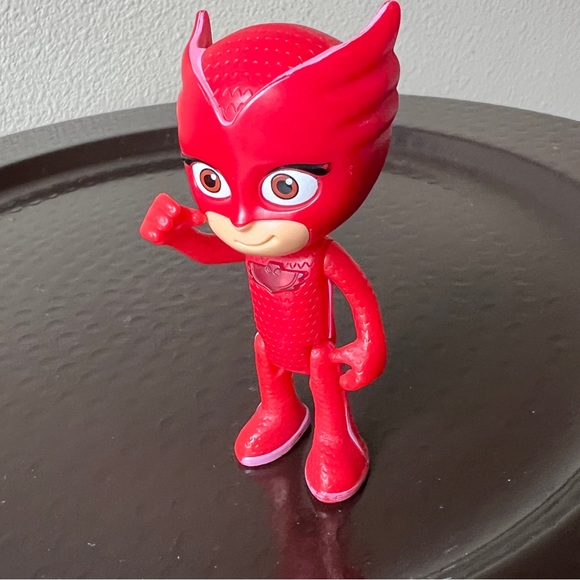 PJ Masks Owlette Red Action Figure 3.25" Frog Box Just Play Cake Topper - Picture 3 of 9